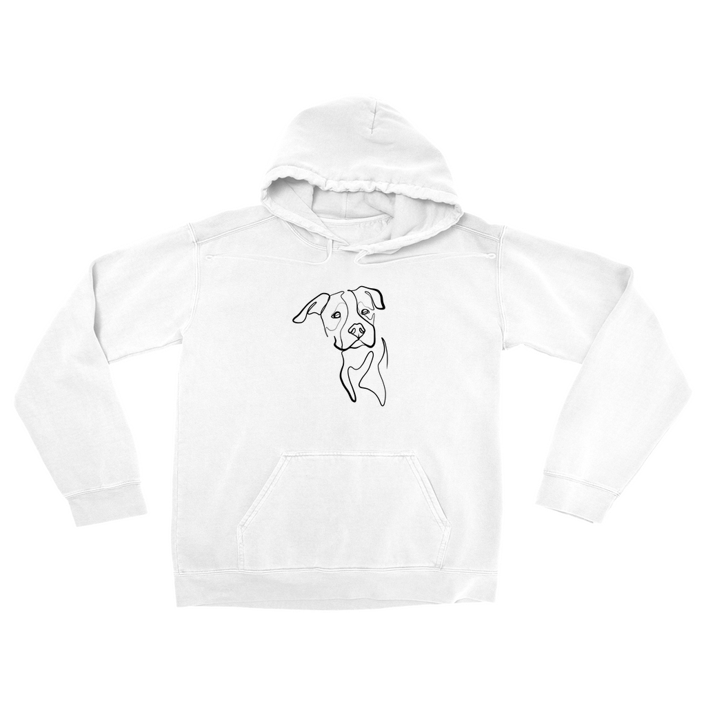 Single Line Custom Pet Portrait Hoodie