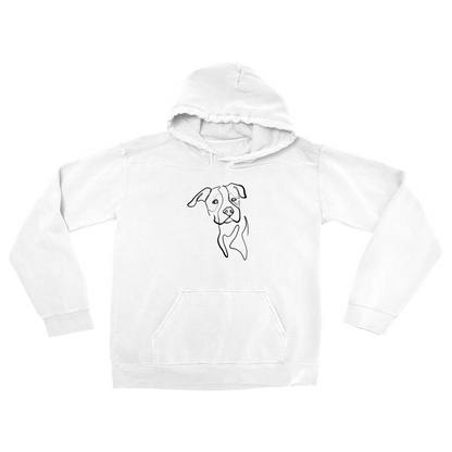 Single Line Custom Pet Portrait Hoodie