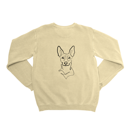 Single-Line Pet Portrait Custom Sweatshirt