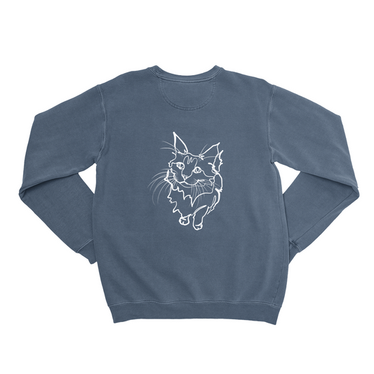 Single-Line Pet Portrait Custom Sweatshirt