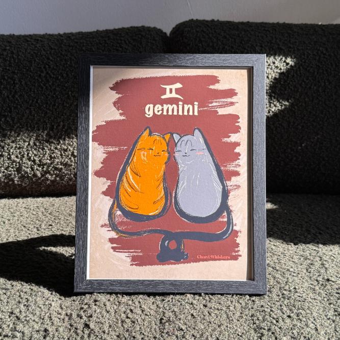 Gemini Cat Poster