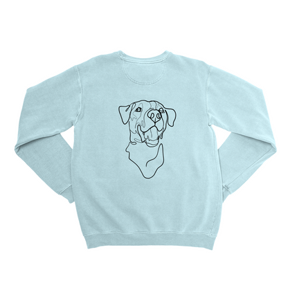 Single-Line Pet Portrait Custom Sweatshirt